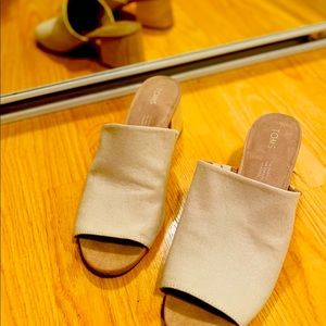 Toms Canvas Mule Size 10 - worn once
